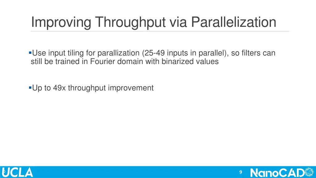 improving throughput via parallelization