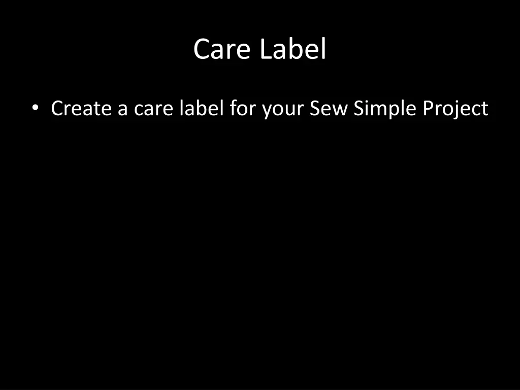 care label