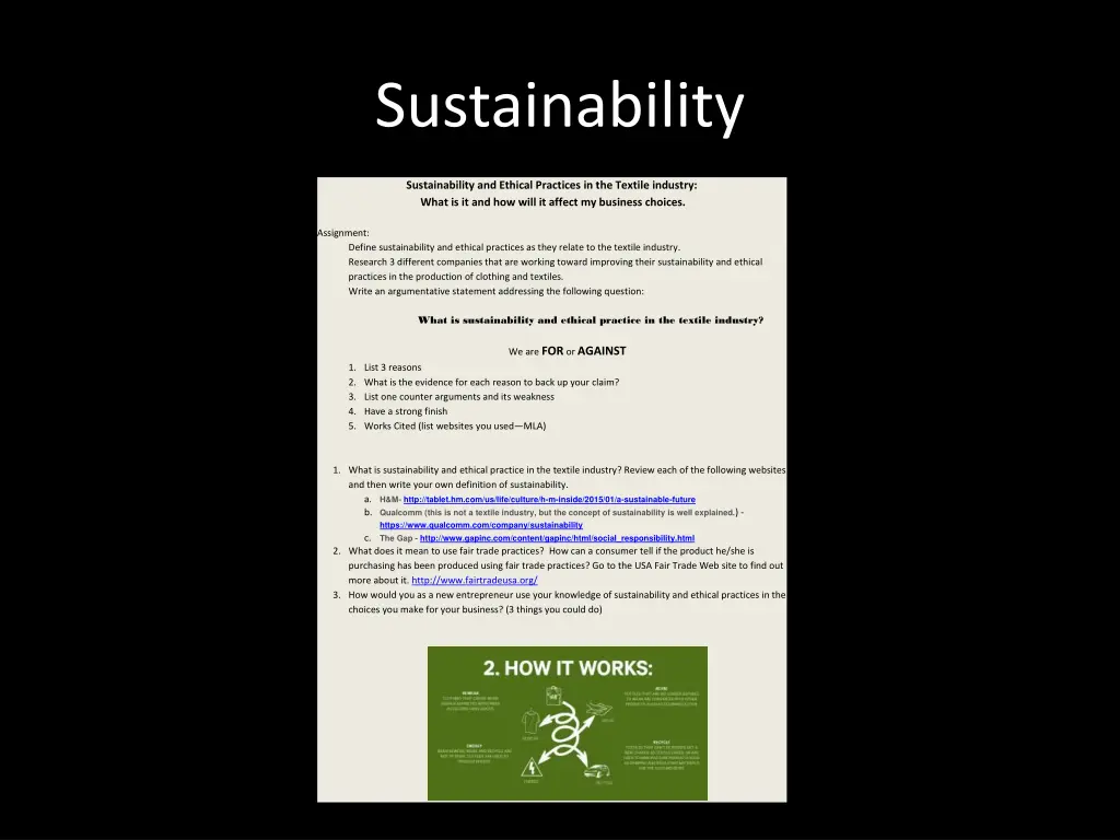 sustainability