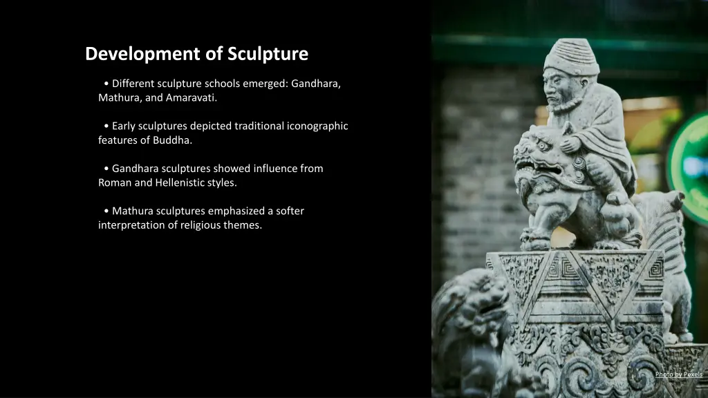development of sculpture
