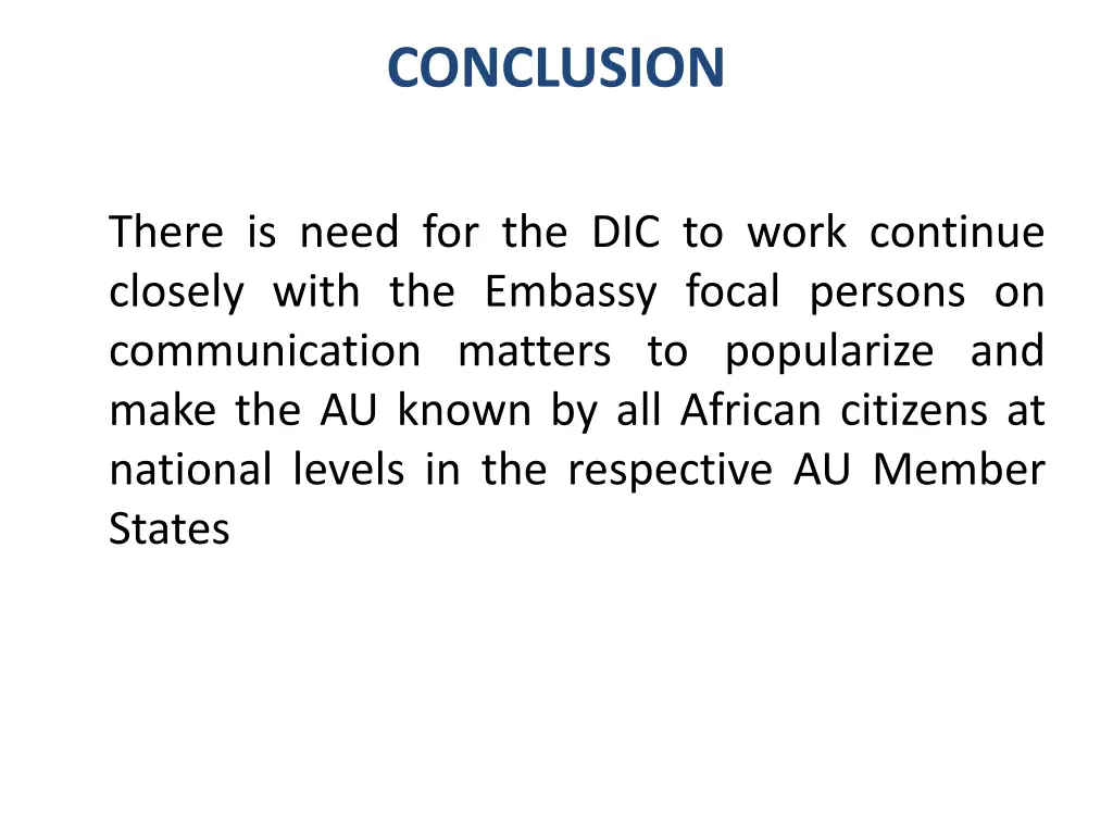 conclusion