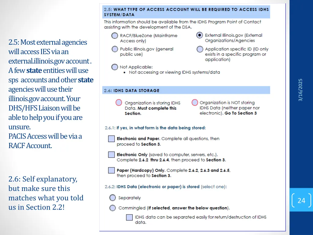 2 5 most external agencies will access
