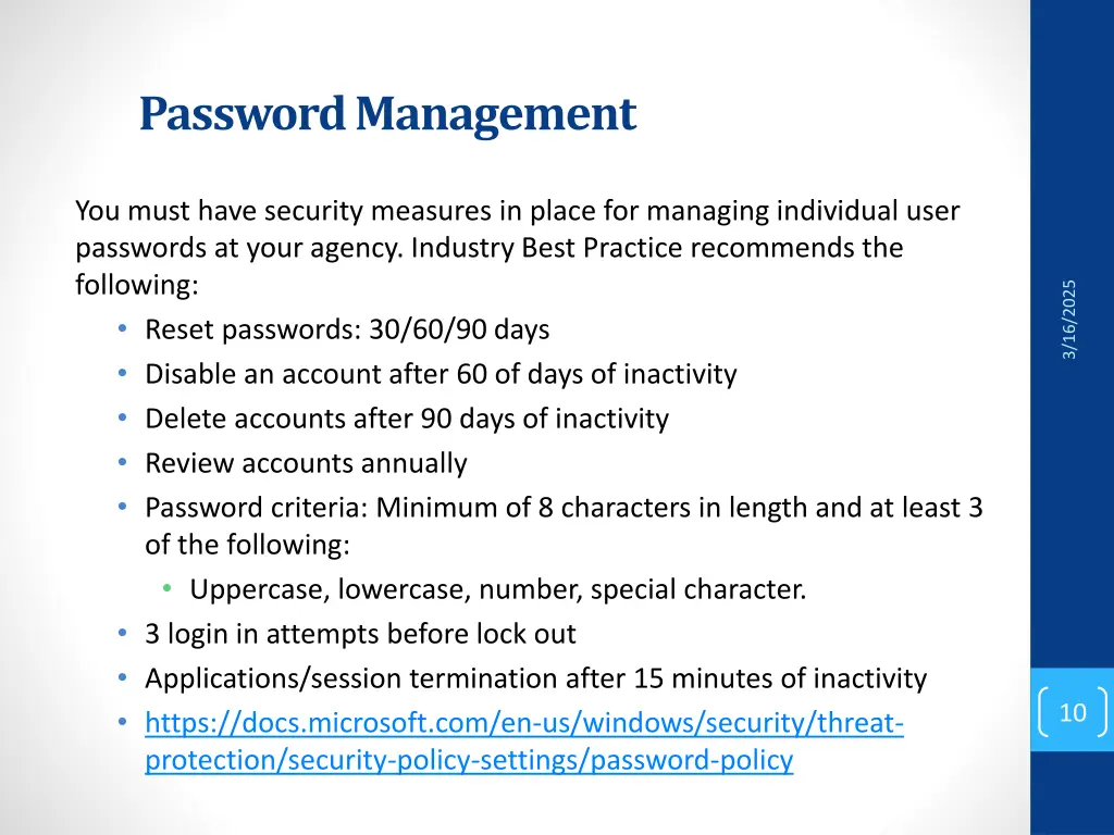 password management