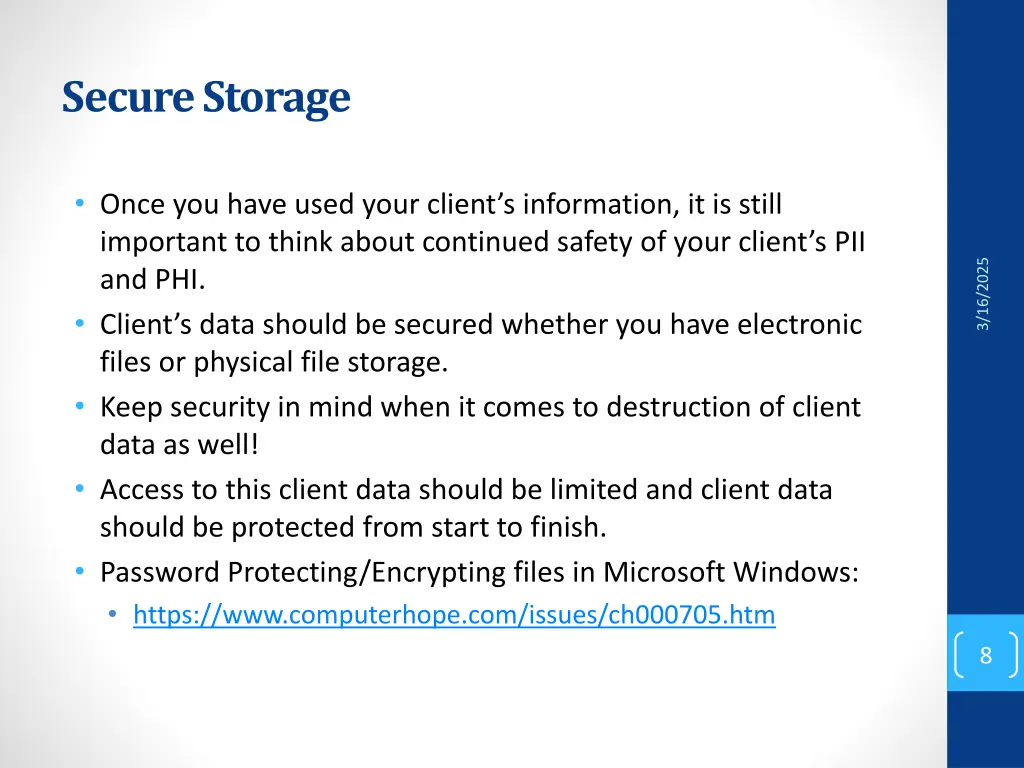 secure storage