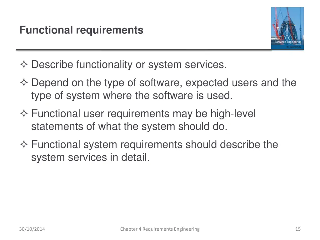 functional requirements