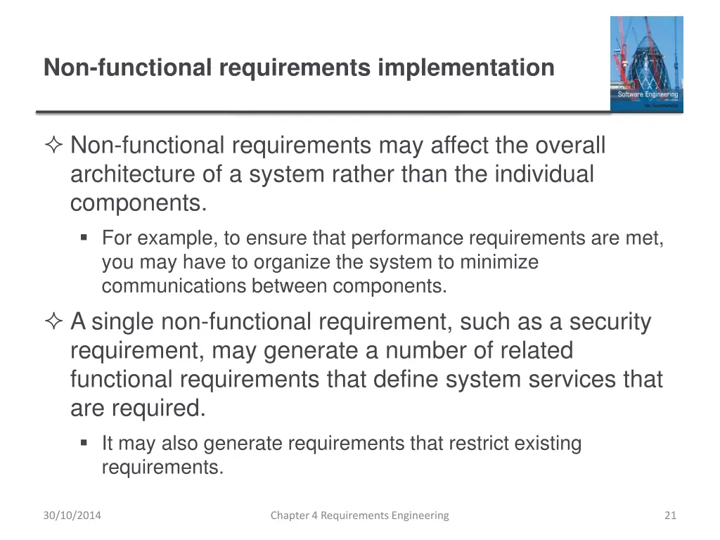 non functional requirements implementation