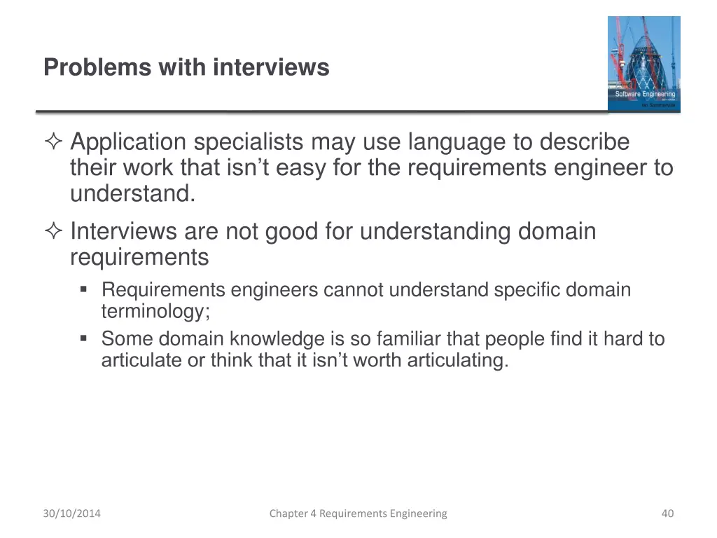 problems with interviews