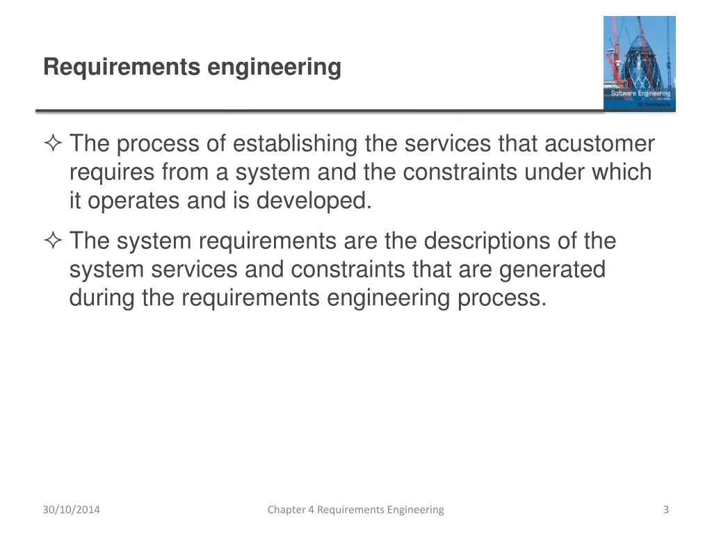 requirements engineering