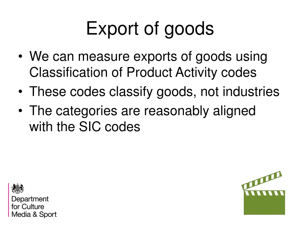 export of goods