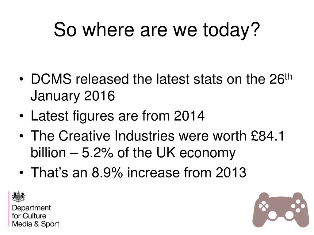 so where are we today