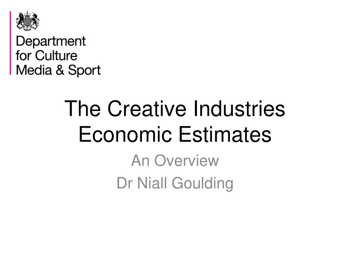 the creative industries economic estimates