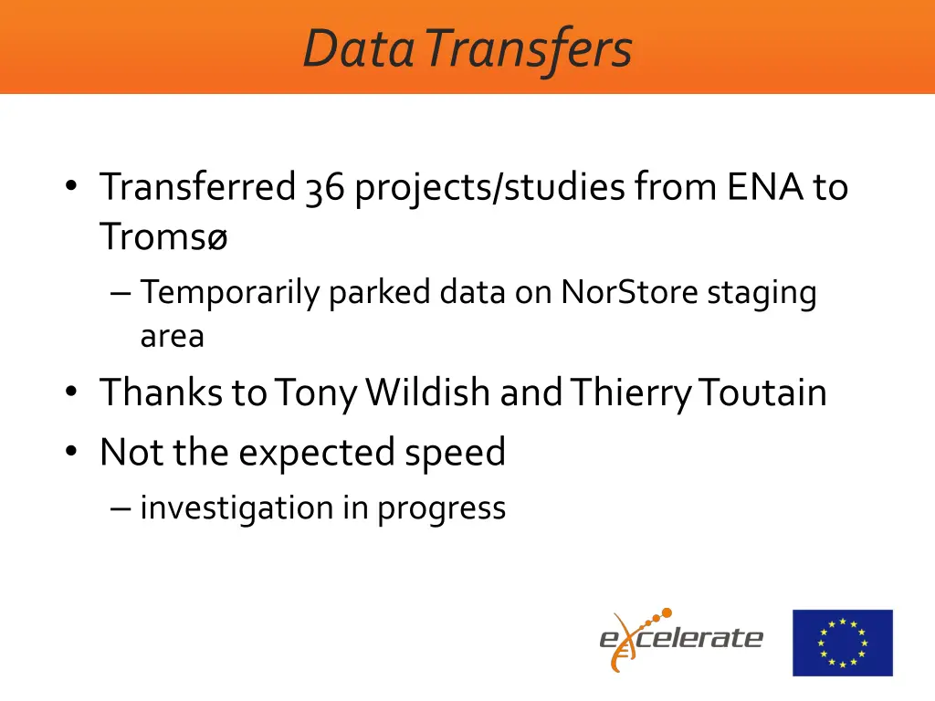 data transfers