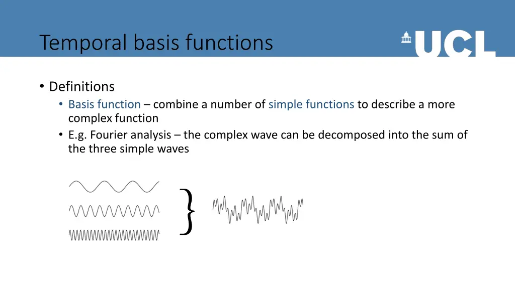 temporal basis functions