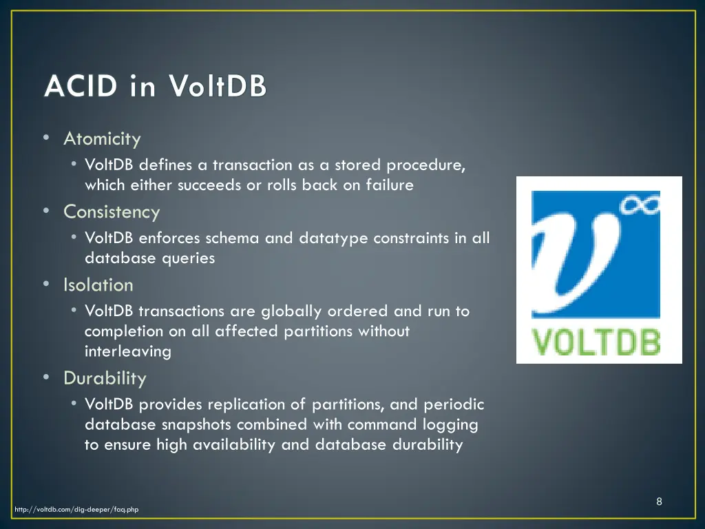 acid in voltdb