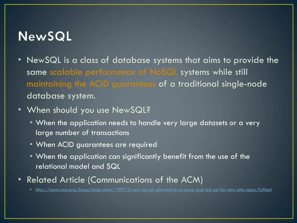 newsql