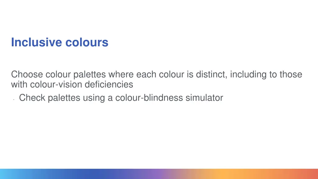 inclusive colours