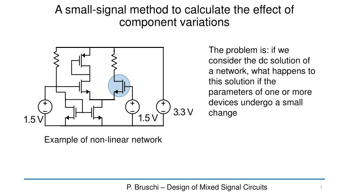 a small signal method to calculate the effect