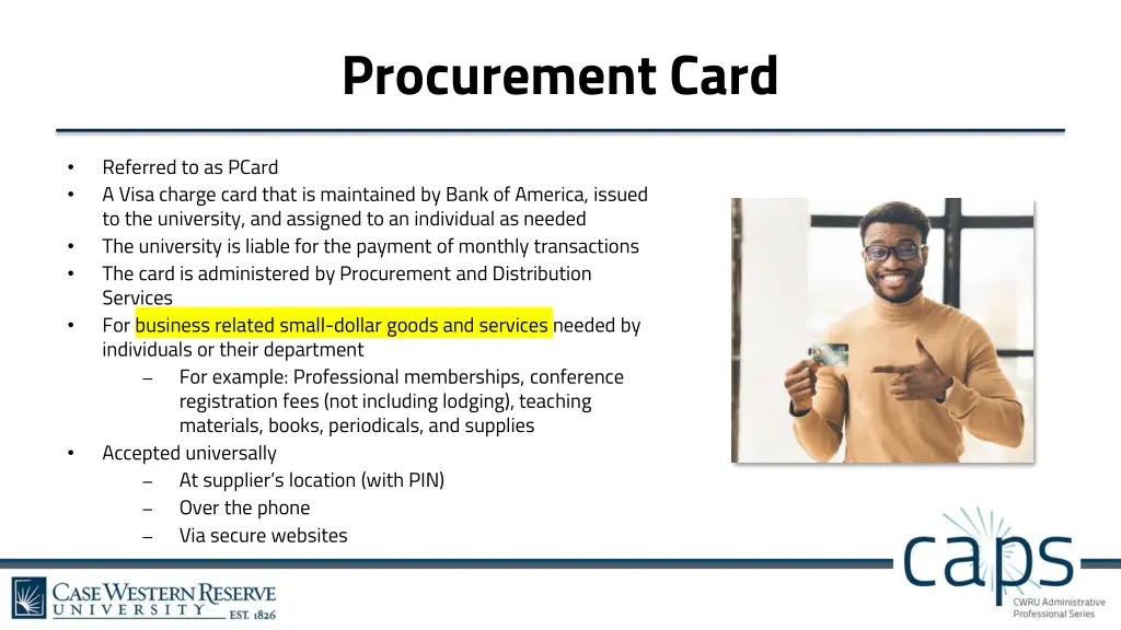 procurement card