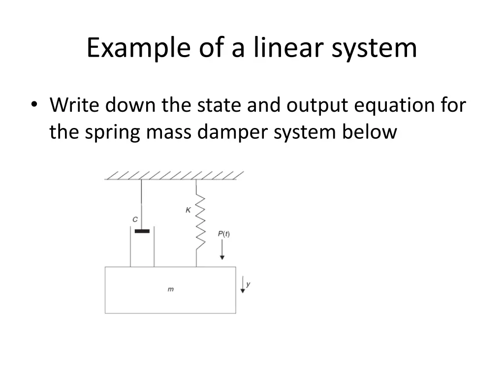 example of a linear system