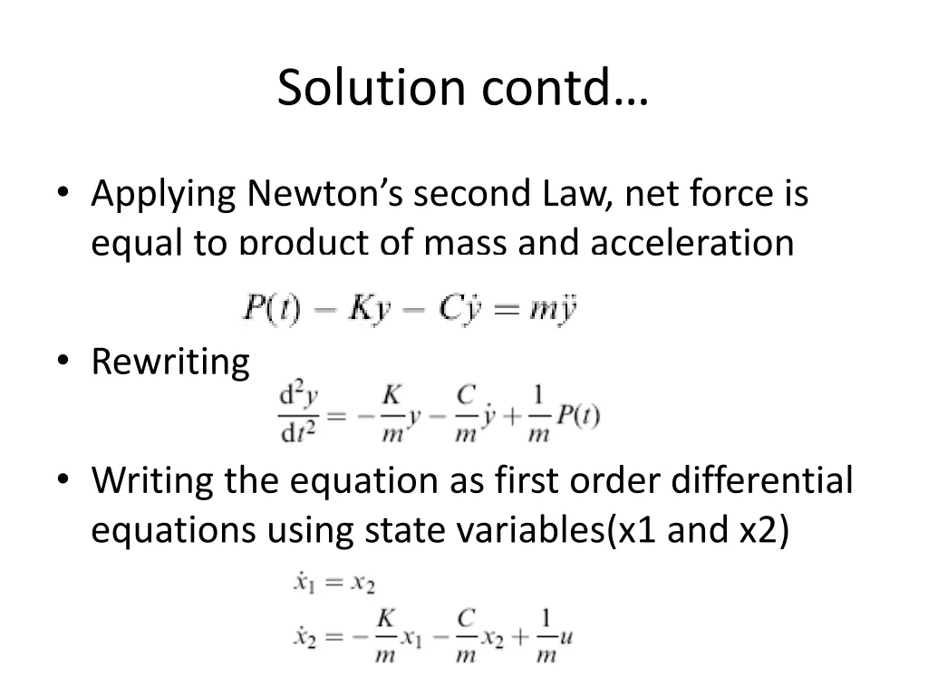 solution contd