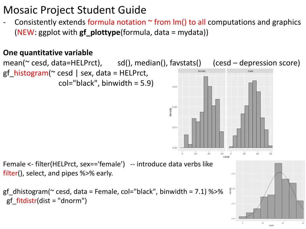 mosaic project student guide consistently extends