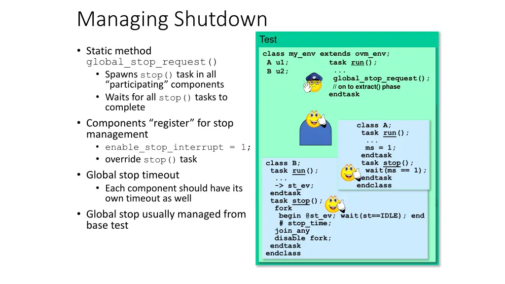 managing shutdown