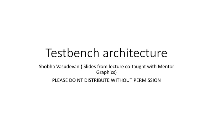 testbench architecture