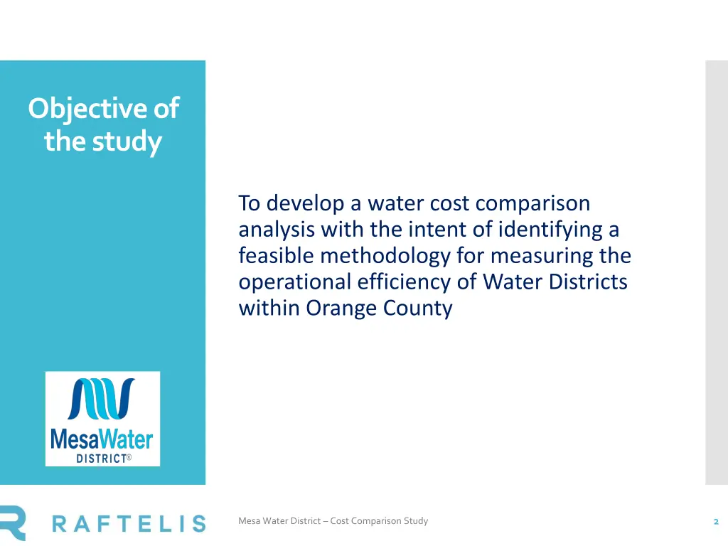 objective of the study
