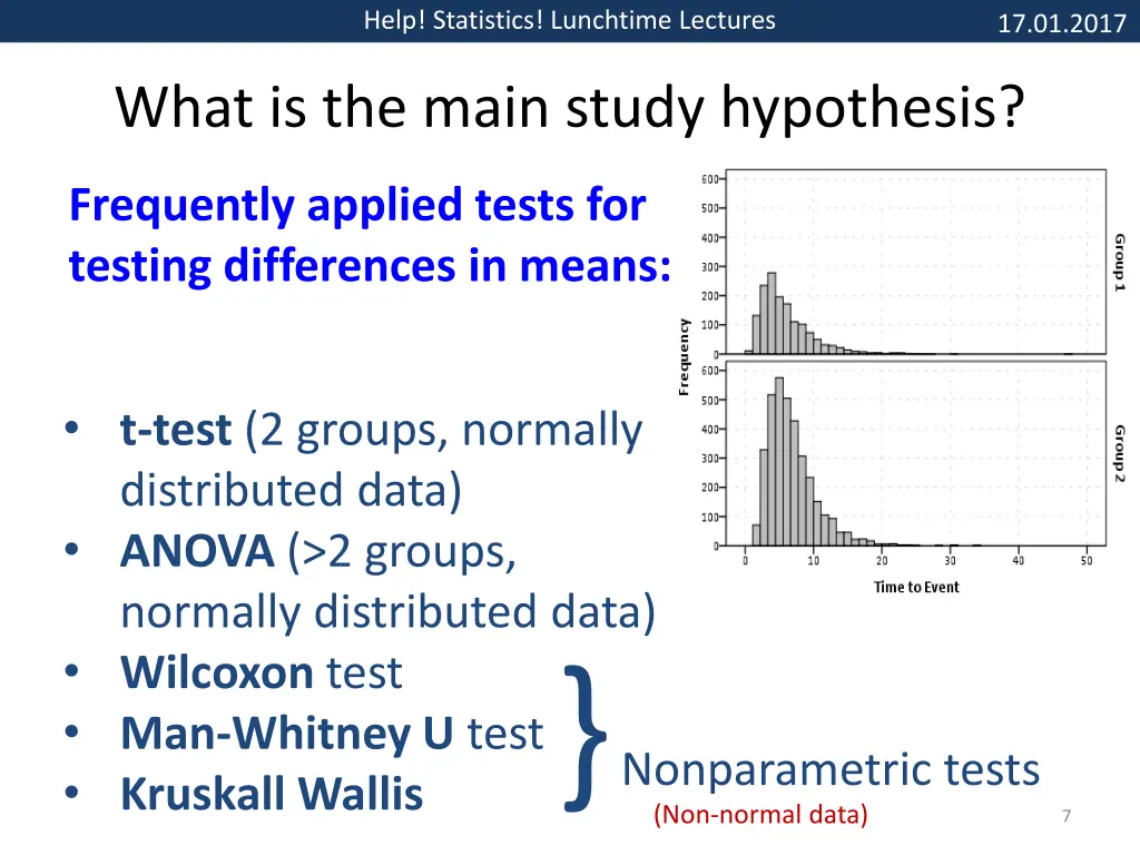 help statistics lunchtime lectures 6