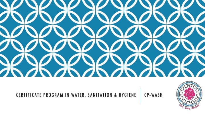 certificate program in water sanitation hygiene