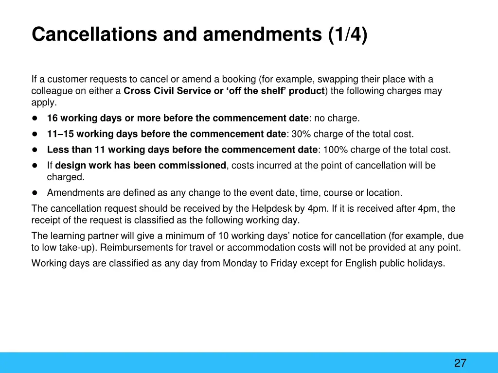 cancellations and amendments 1 4