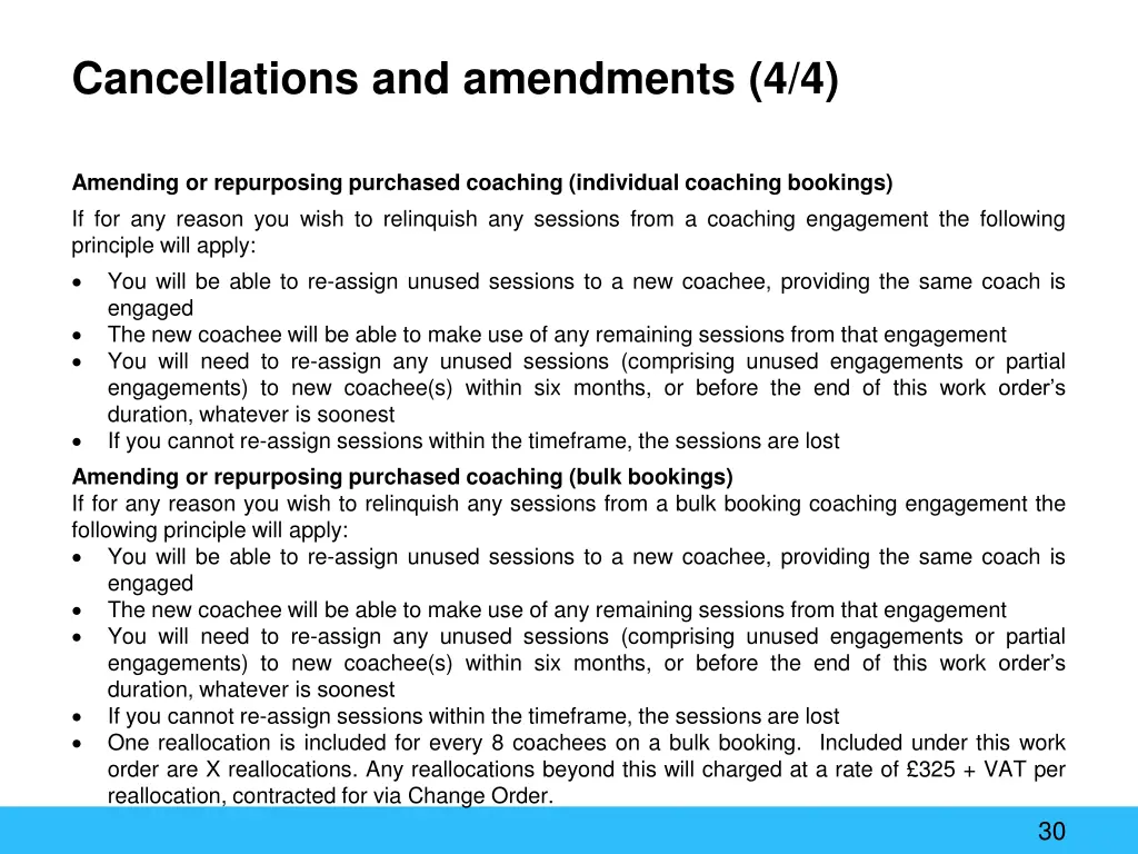 cancellations and amendments 4 4