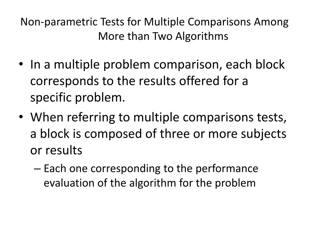non parametric tests for multiple comparisons 2