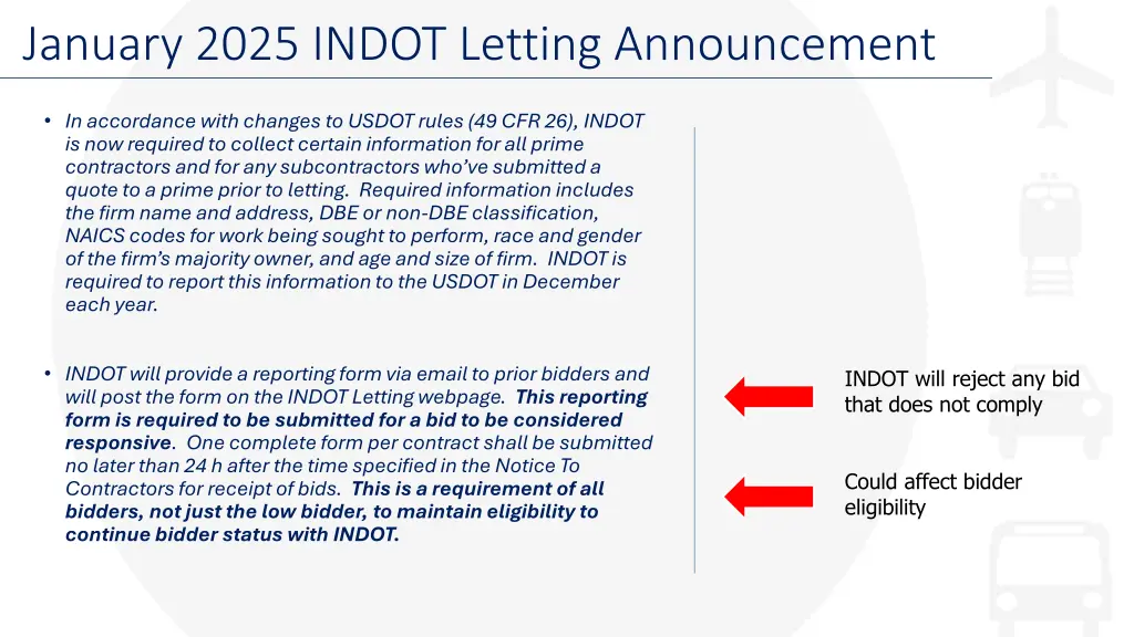 january 2025 indot letting announcement