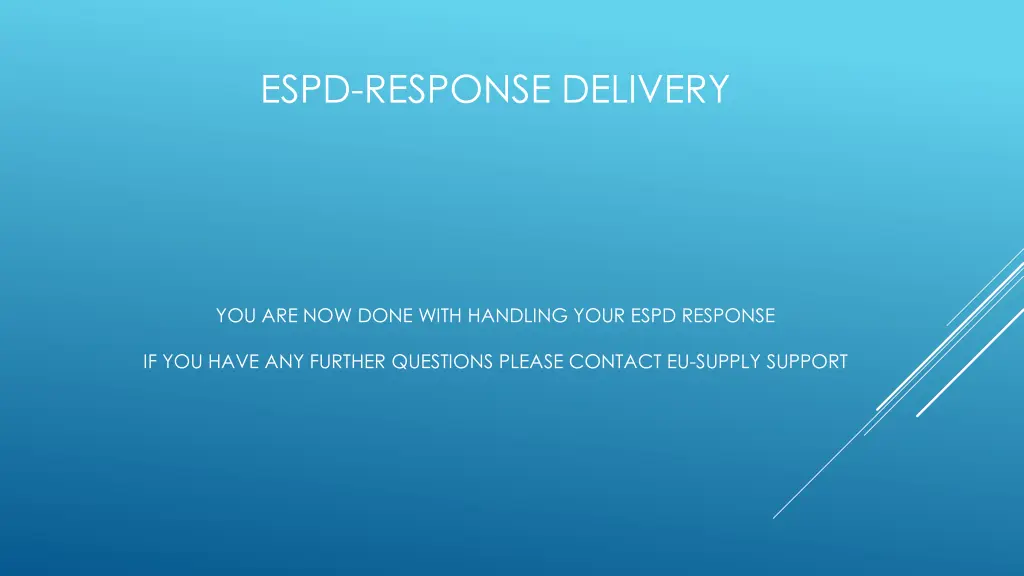 espd response delivery 2