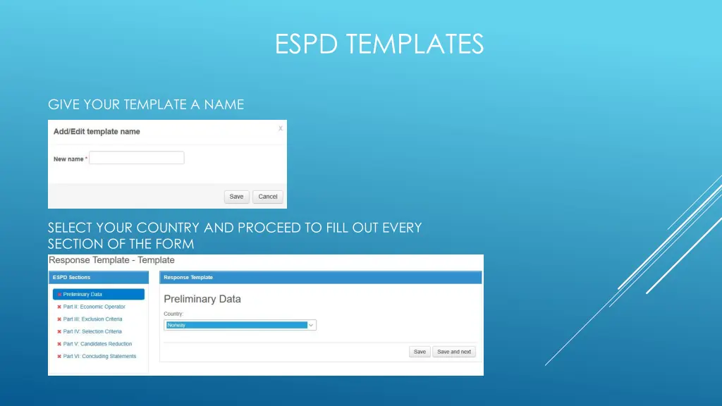 espd templates 1