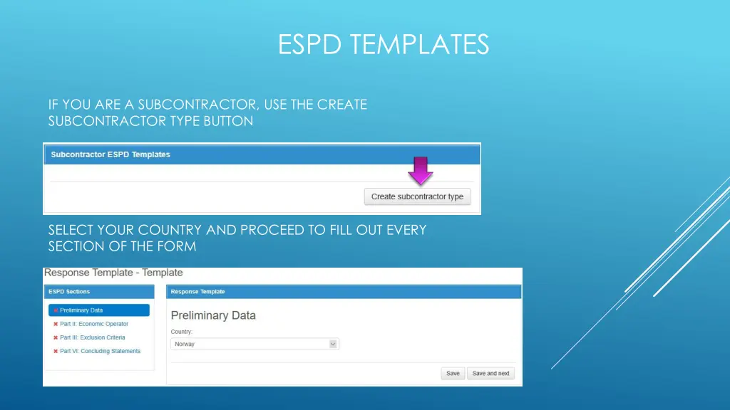 espd templates 3