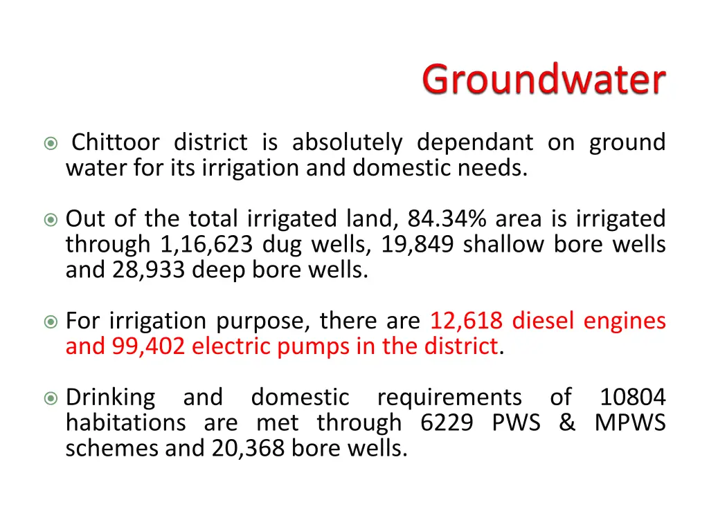 chittoor district is absolutely dependant