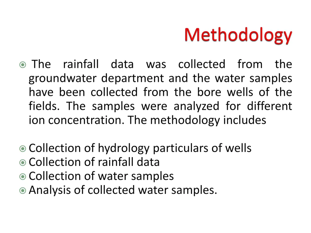the rainfall data was collected from