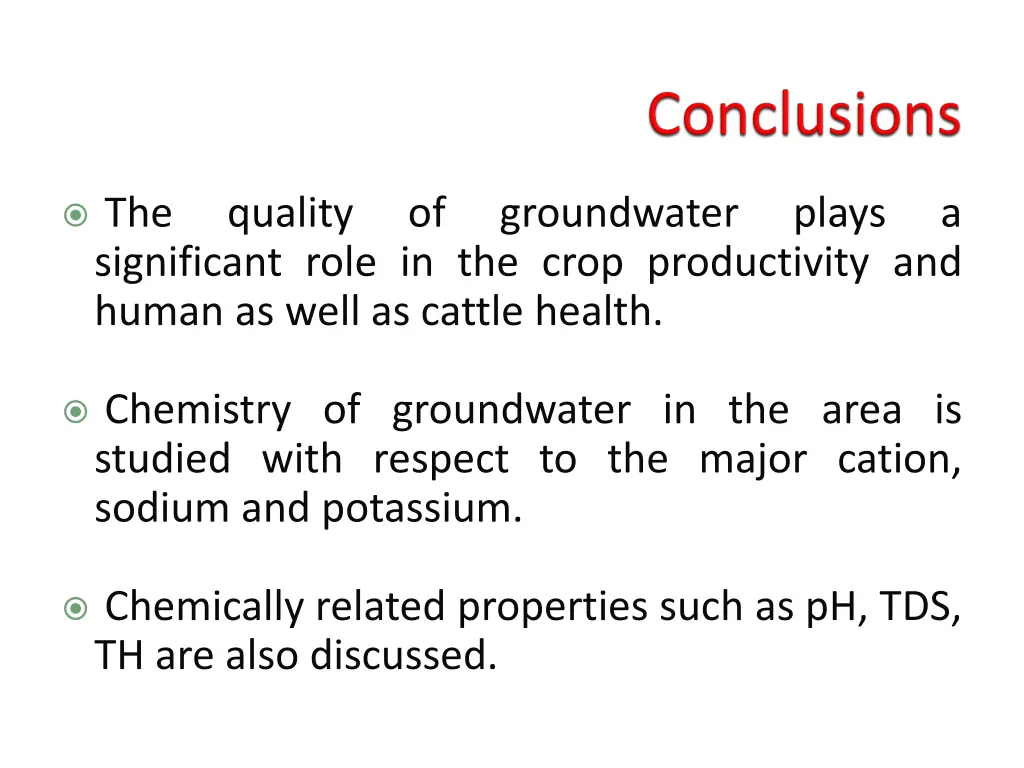 the significant role in the crop productivity