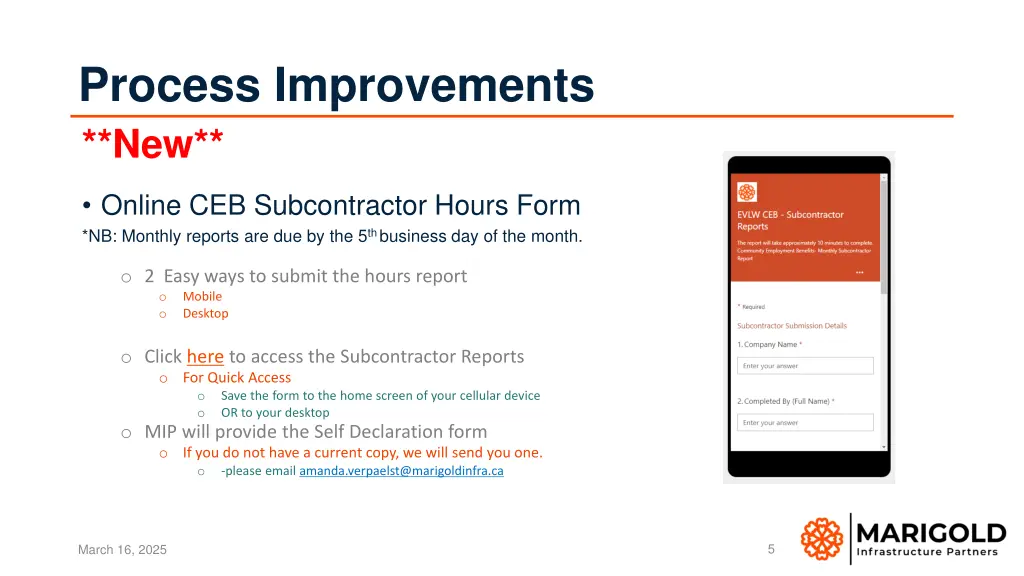 process improvements new