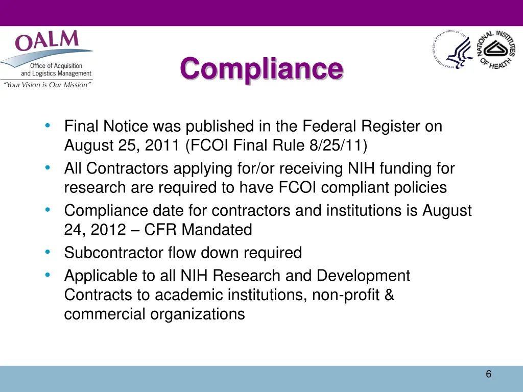 compliance