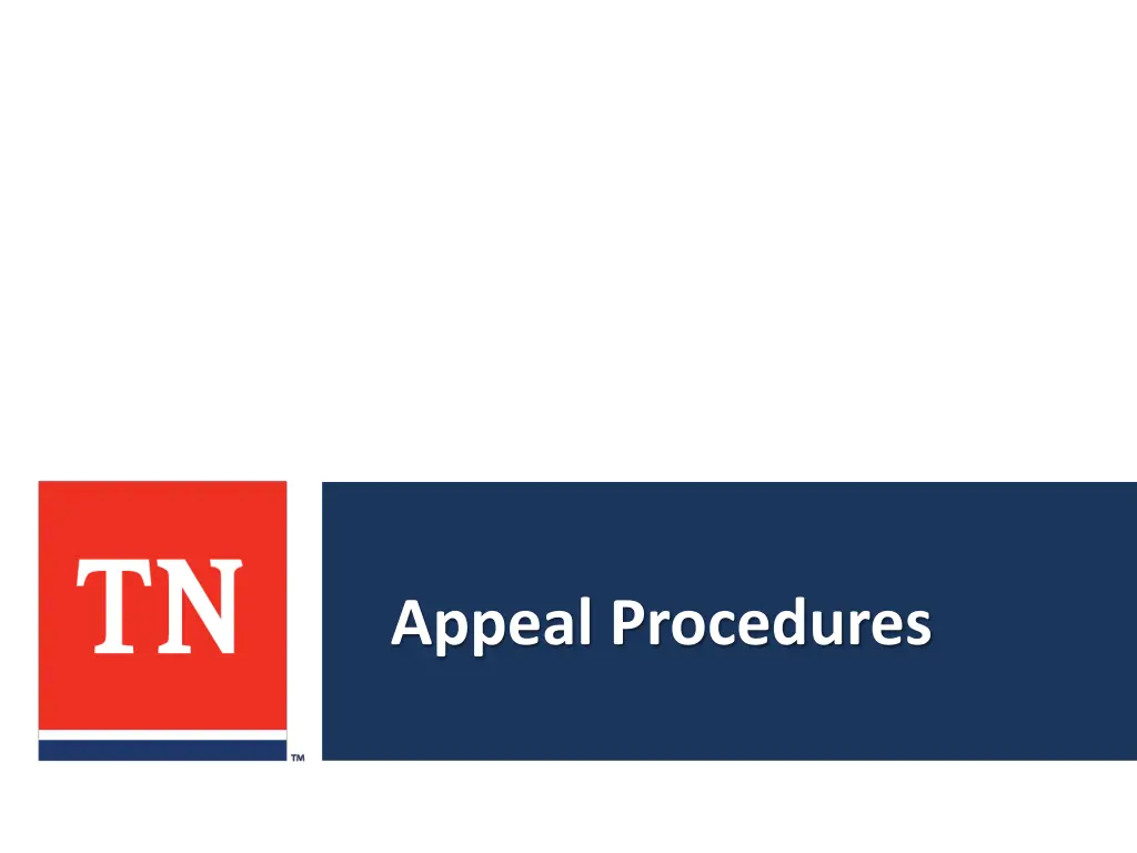 appeal procedures