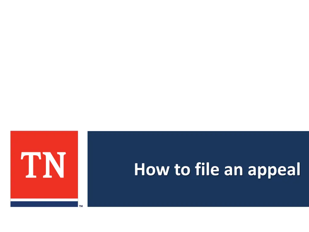 how to file an appeal