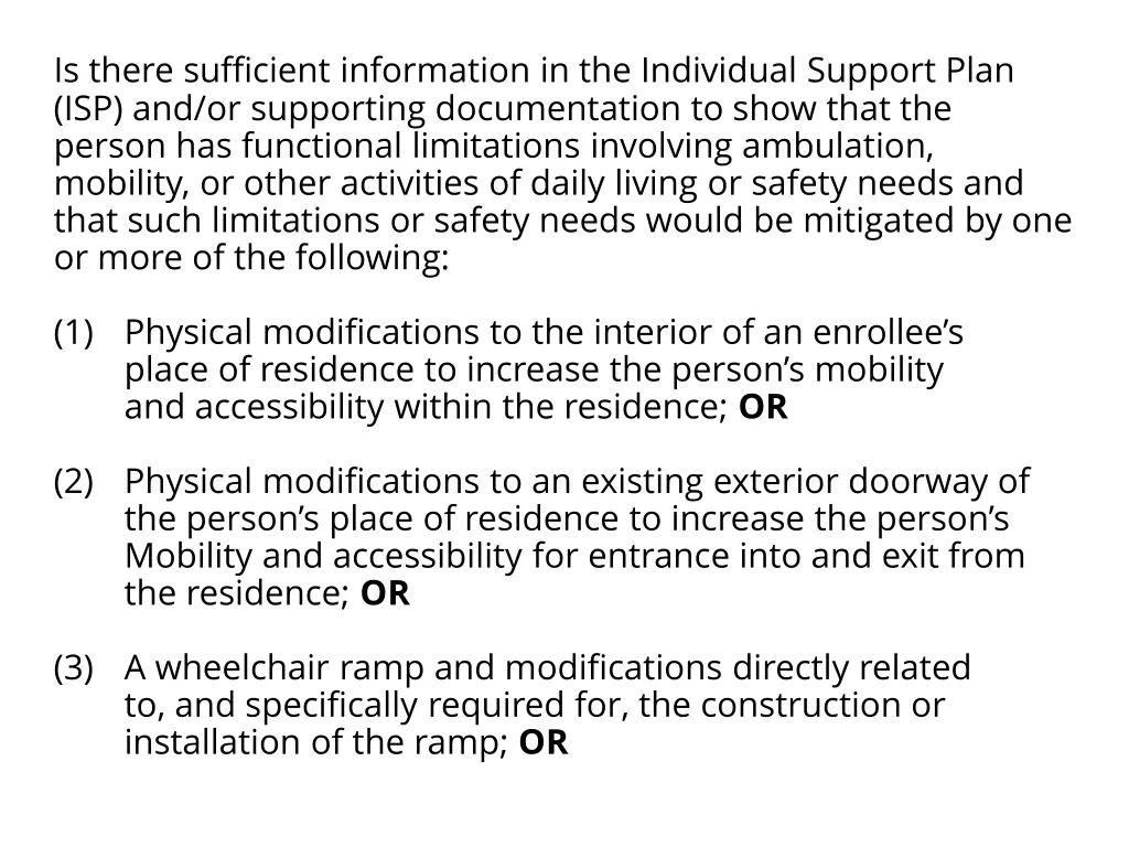 medical necessity review questions is there