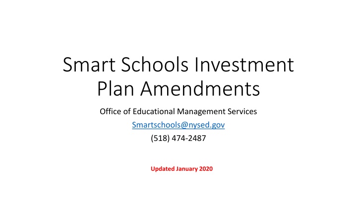 smart schools investment plan amendments
