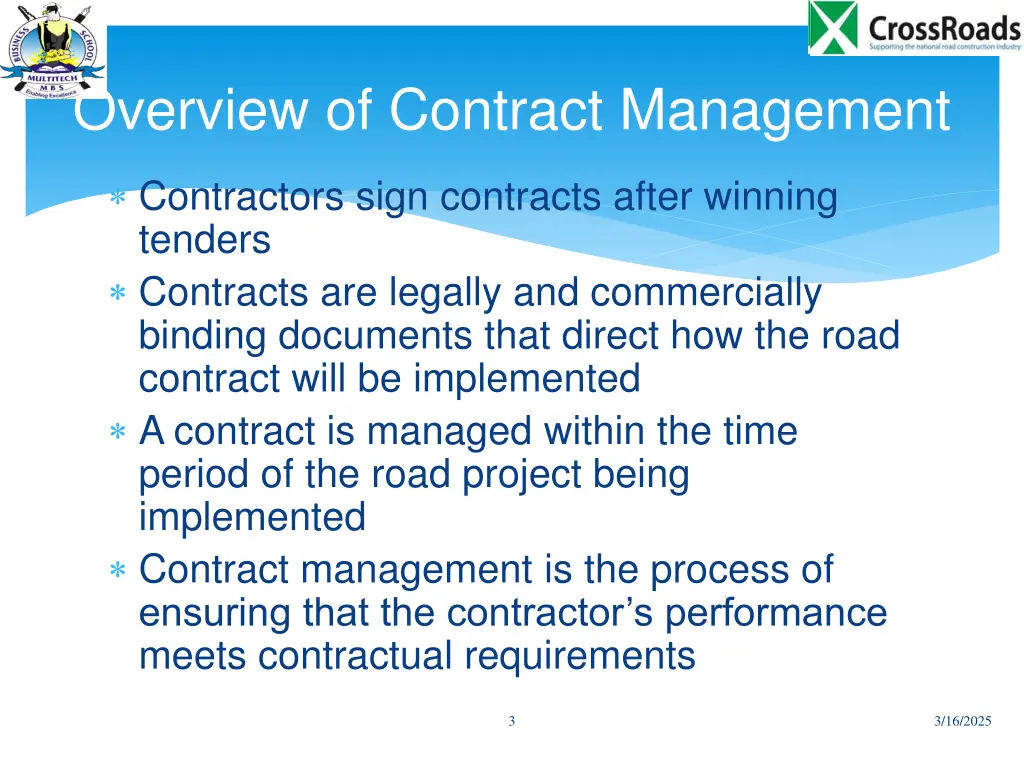 overview of contract management