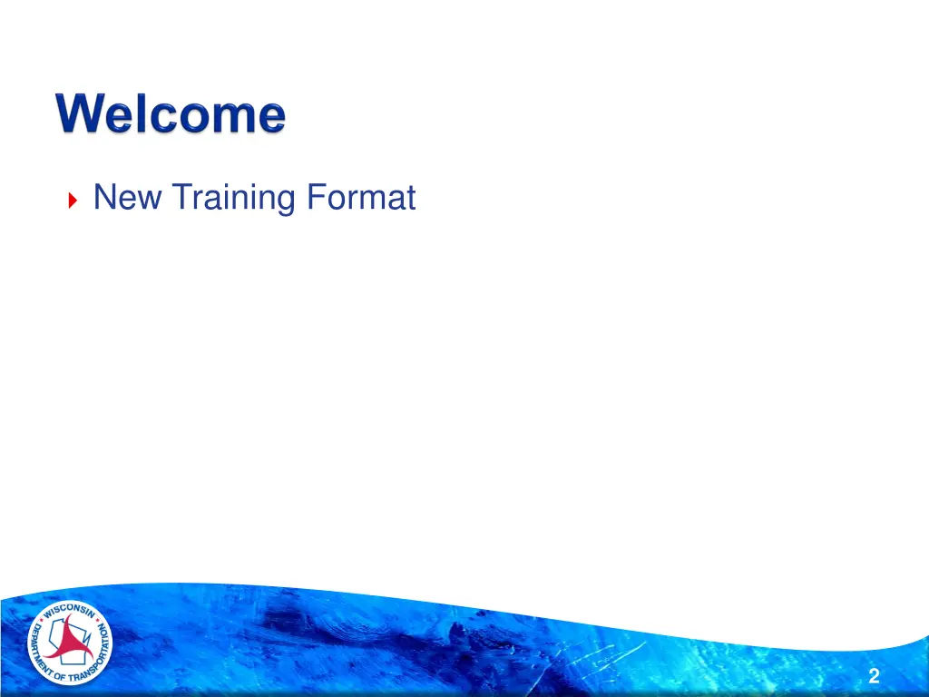 new training format