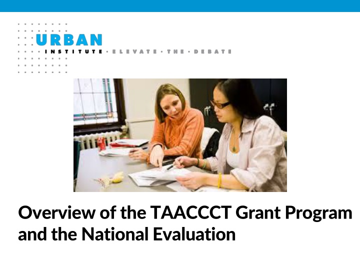 overview of the taaccct grant program