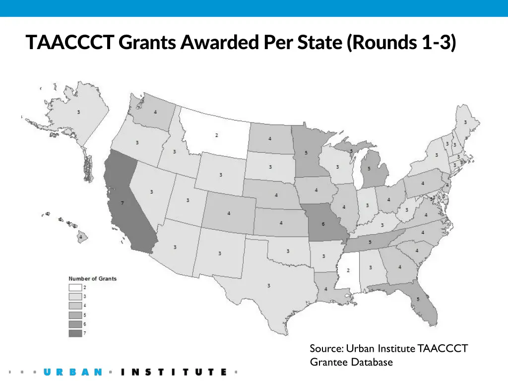taaccct grants awarded per state rounds 1 3